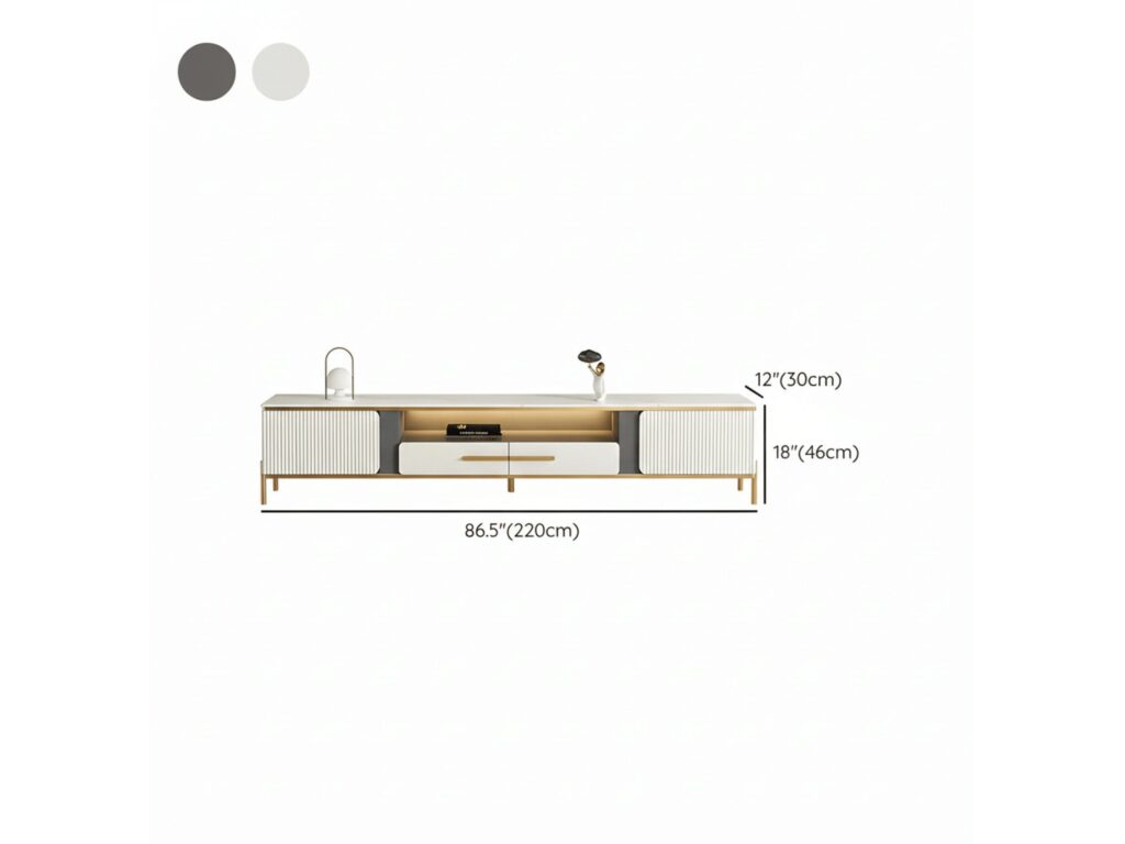 Ormau Glass Open TV Stand