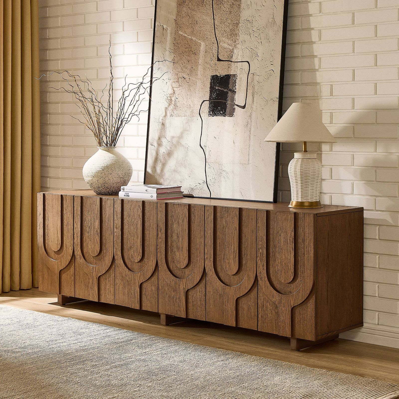 The Hvelfing Oak Media Console