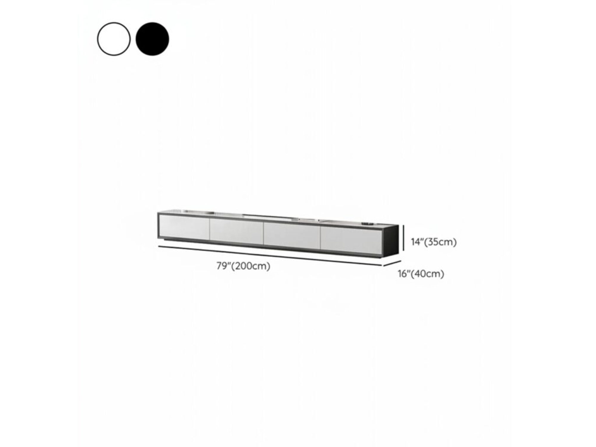 The Asher White Wood Console