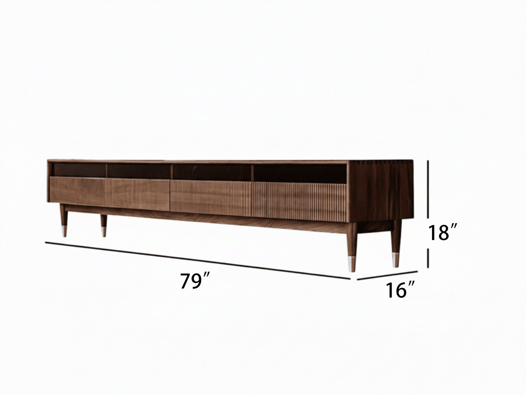 The Koda Solid Walnut Console