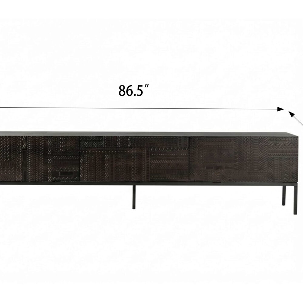 The Asher Black Wood Console