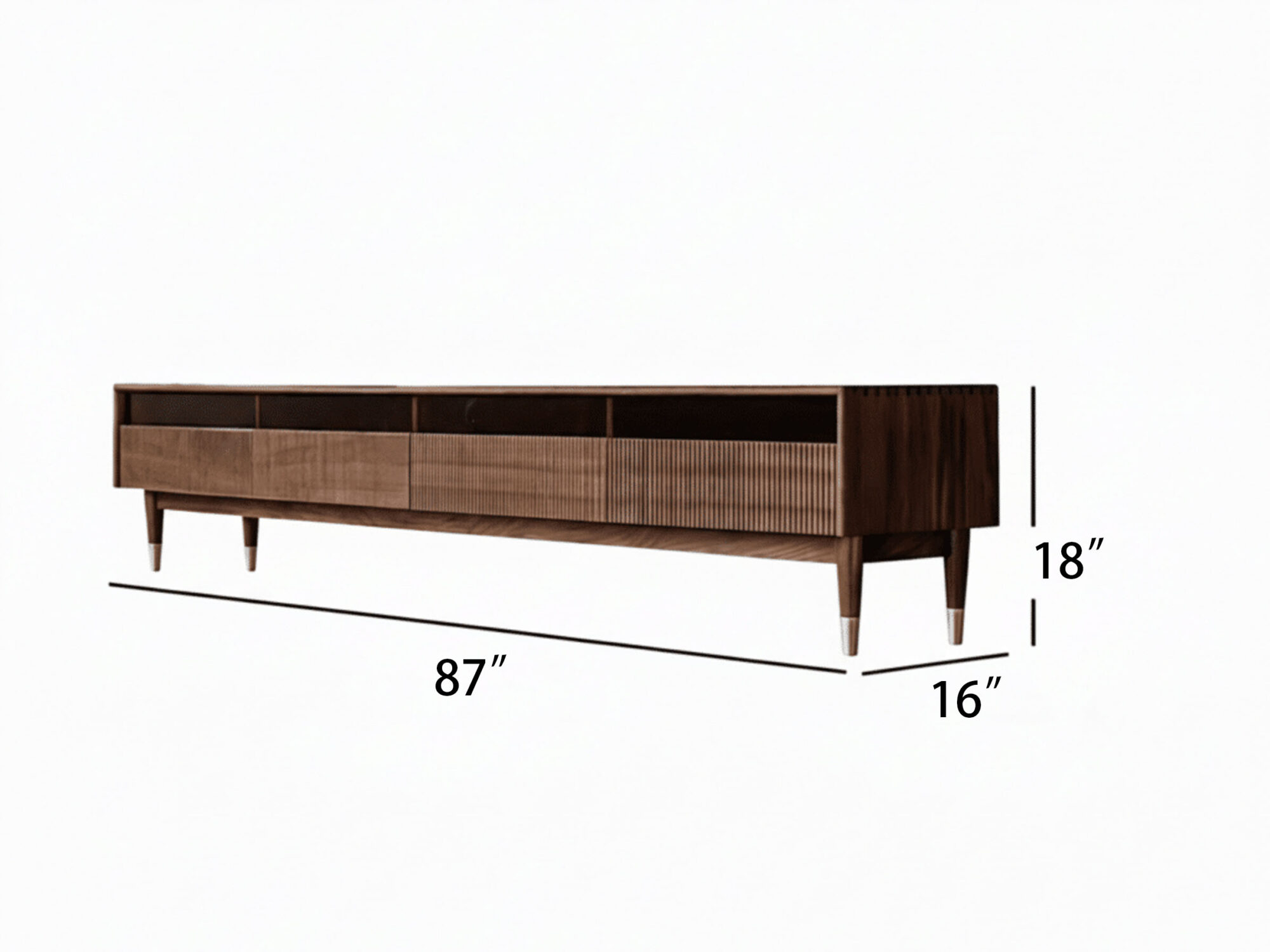 The Koda Solid Walnut Console