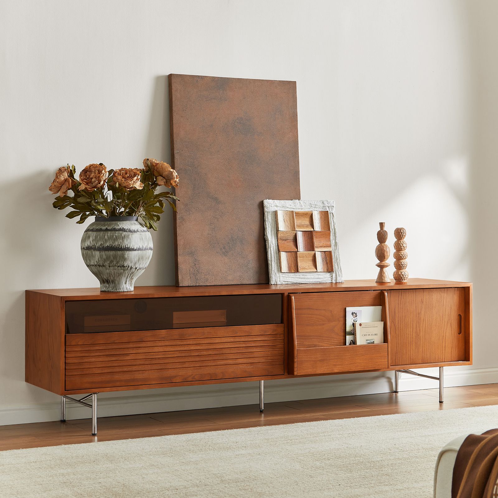 88AC2ED4-504A-F3D0-56AD-7D83BA1C3E73 The Frode Ash Wood Media Console