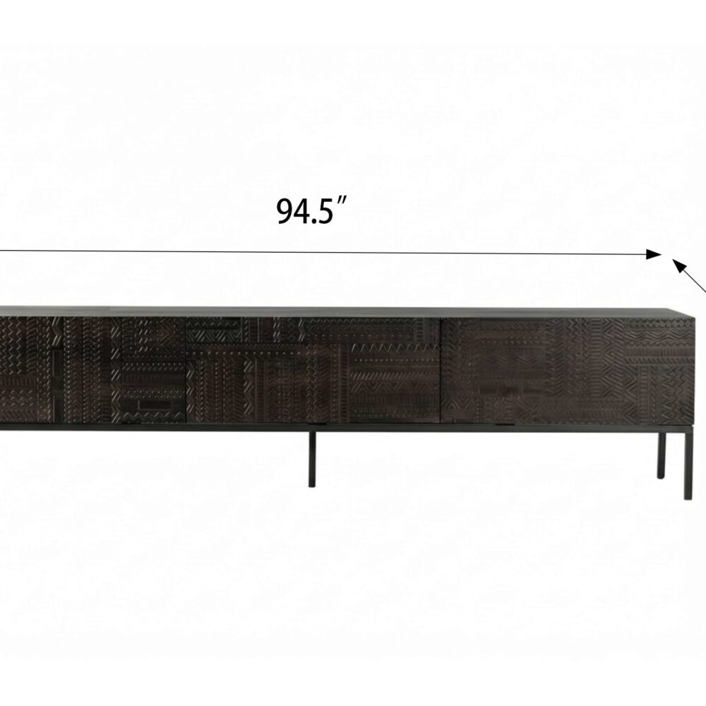The Asher Black Wood Console