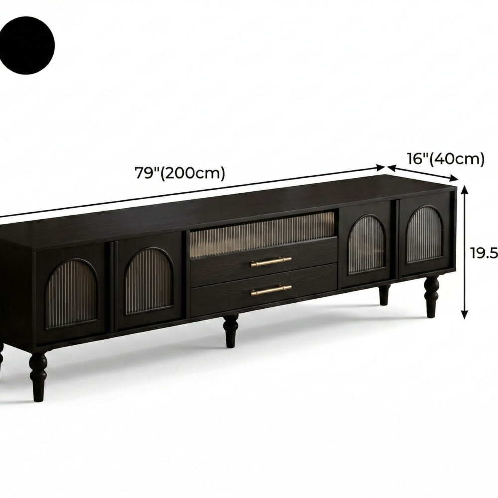 Koda Black TV Stand