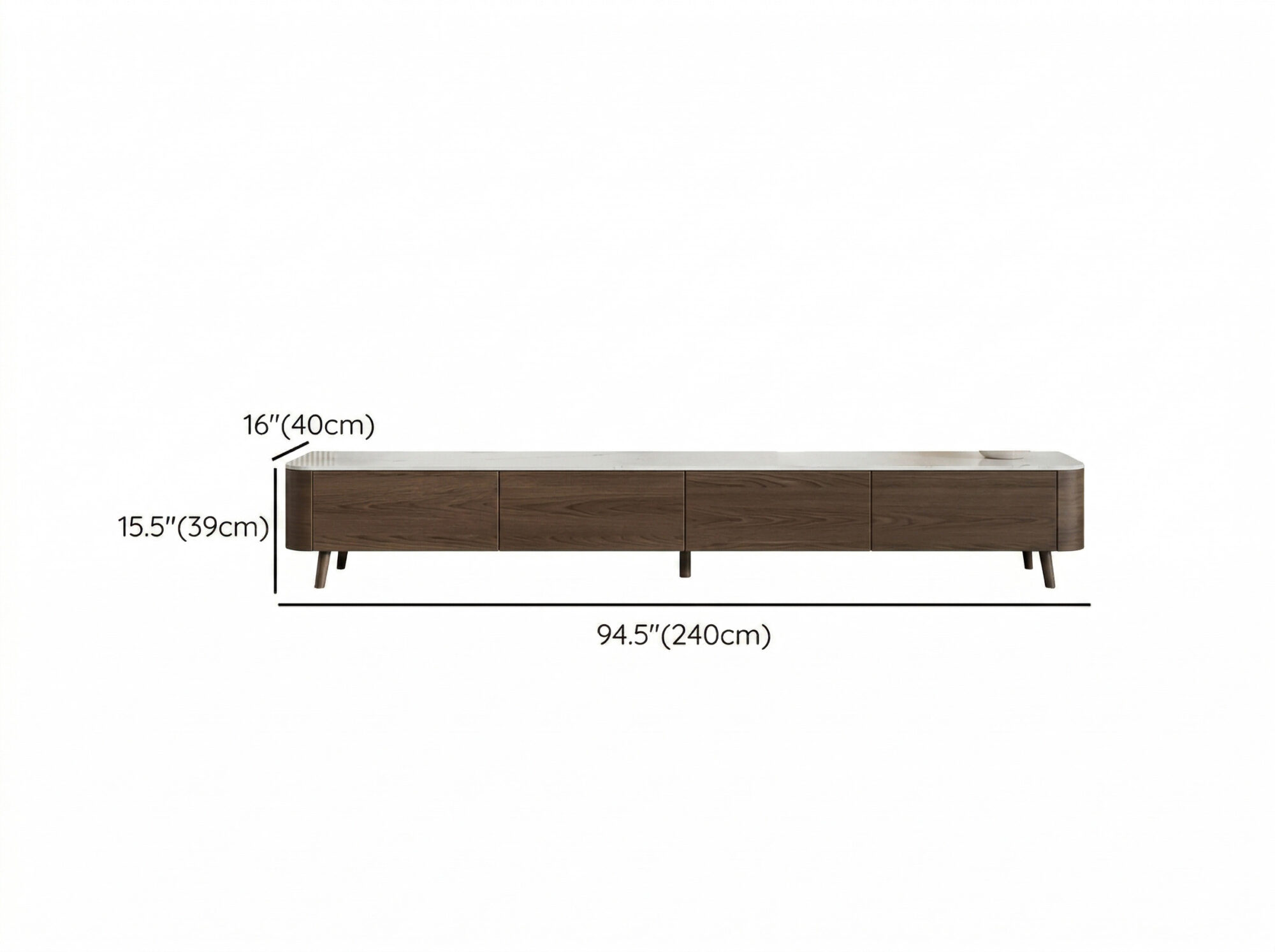 The Asher Stone Top TV Stand