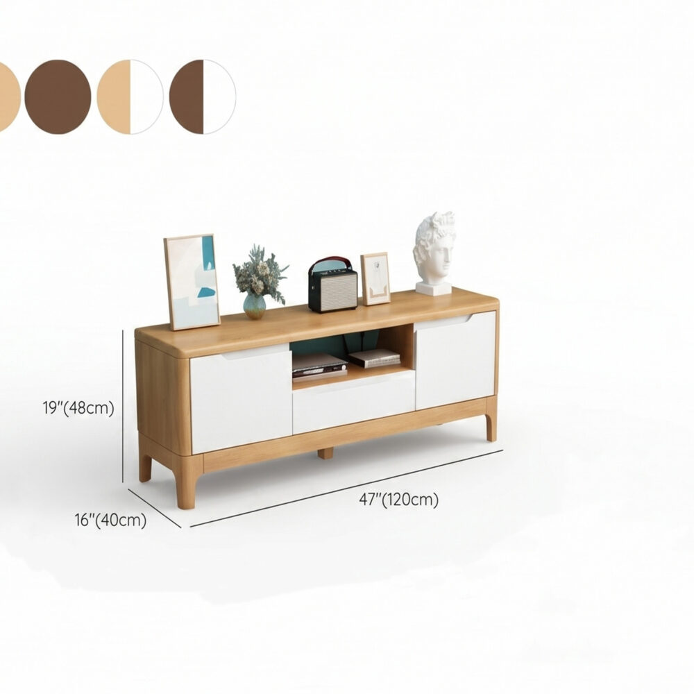 The Asher Grooved Wood Console