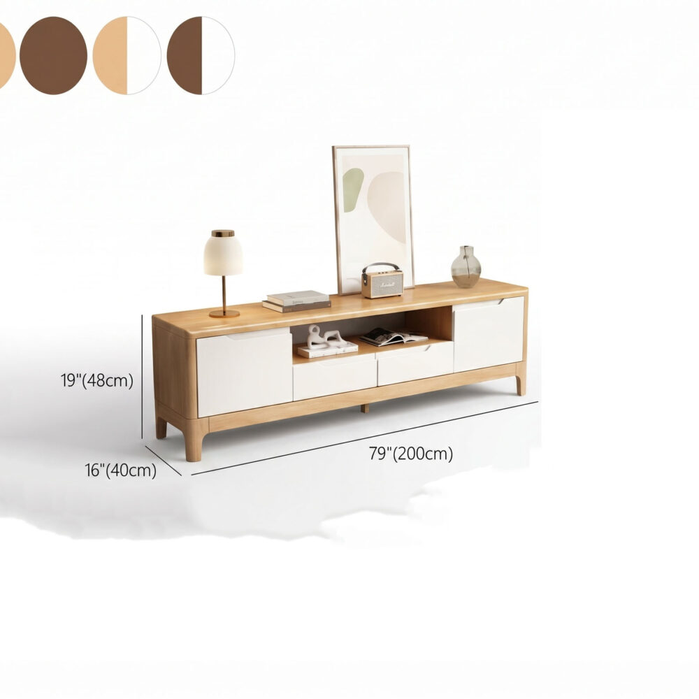 The Asher Grooved Wood Console