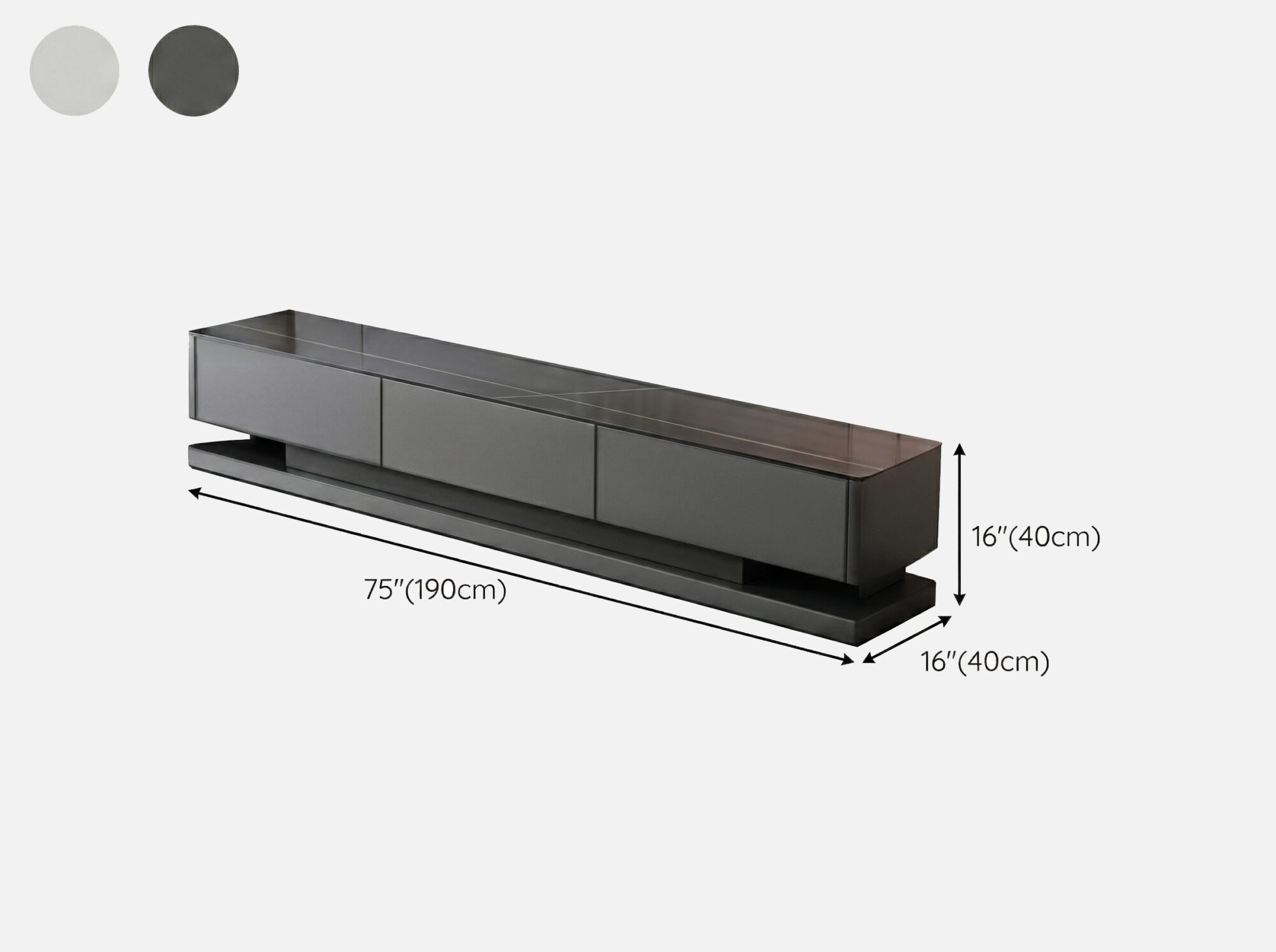 The Asher Honed Stone Console