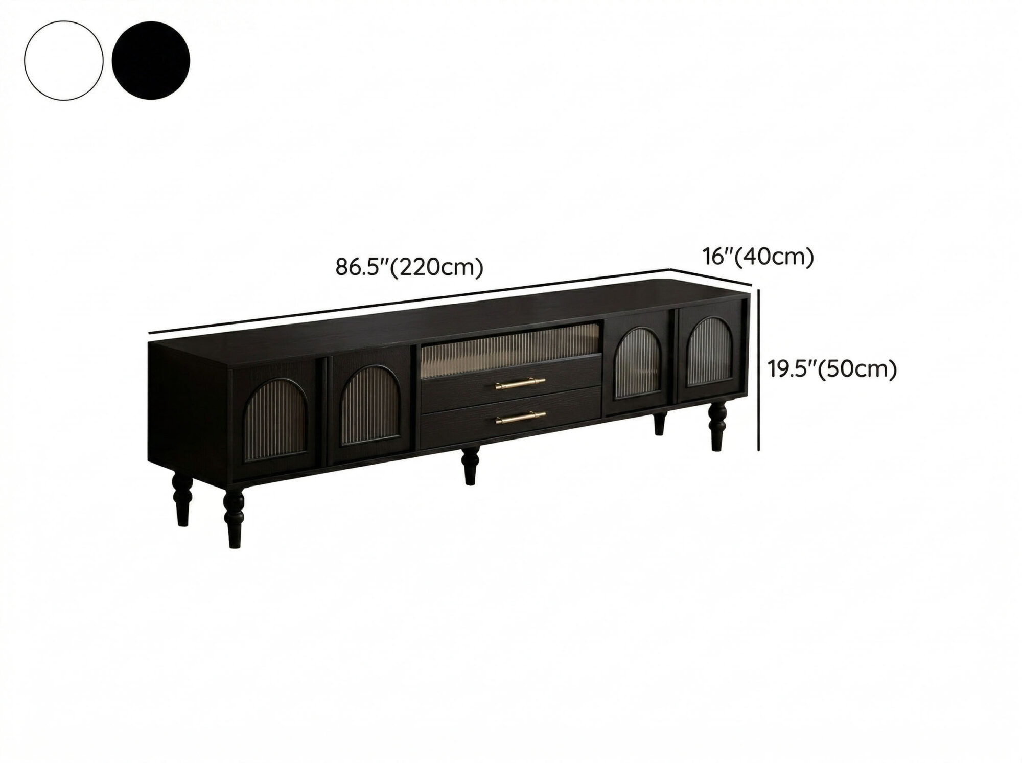 Koda Black TV Stand