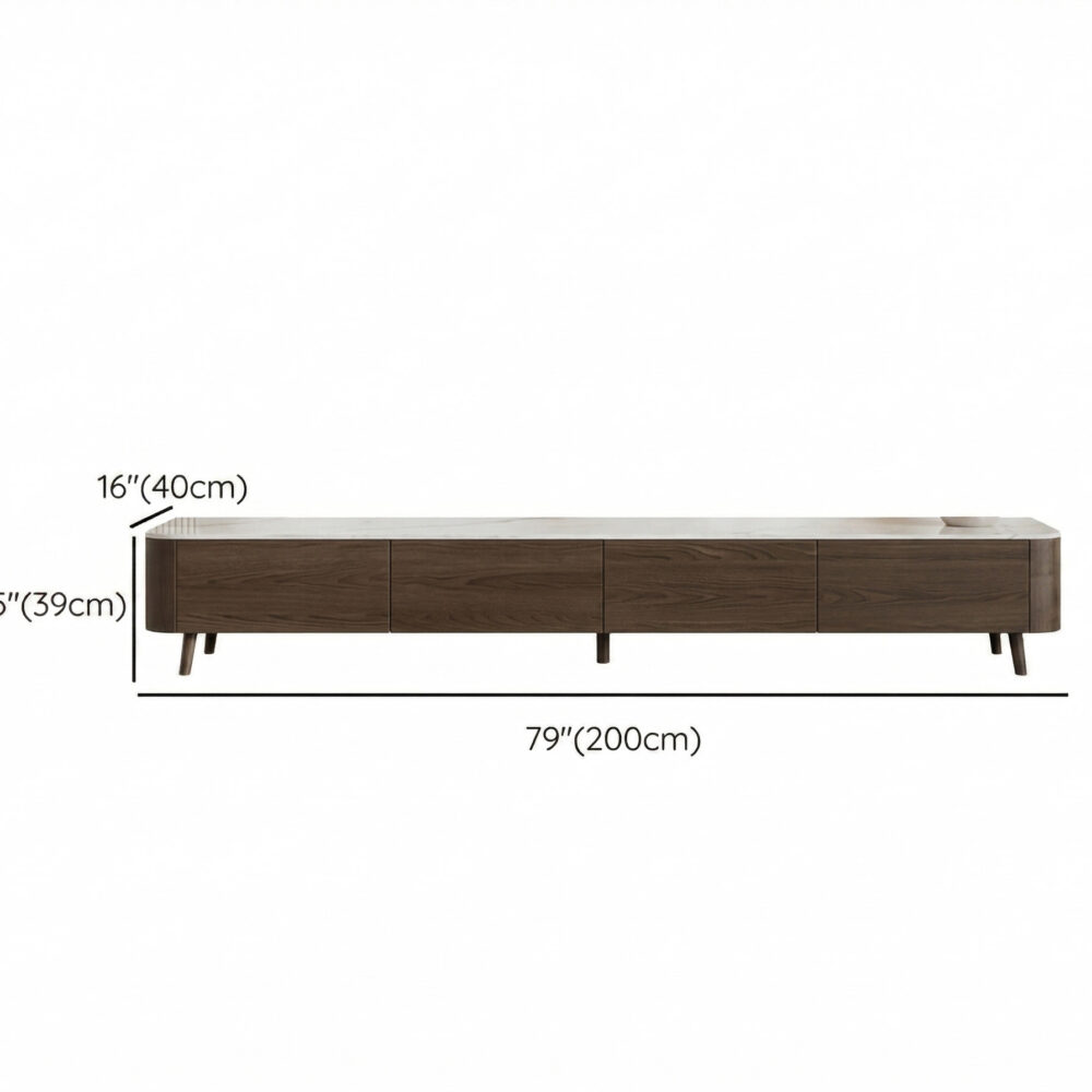 The Asher Stone Top TV Stand