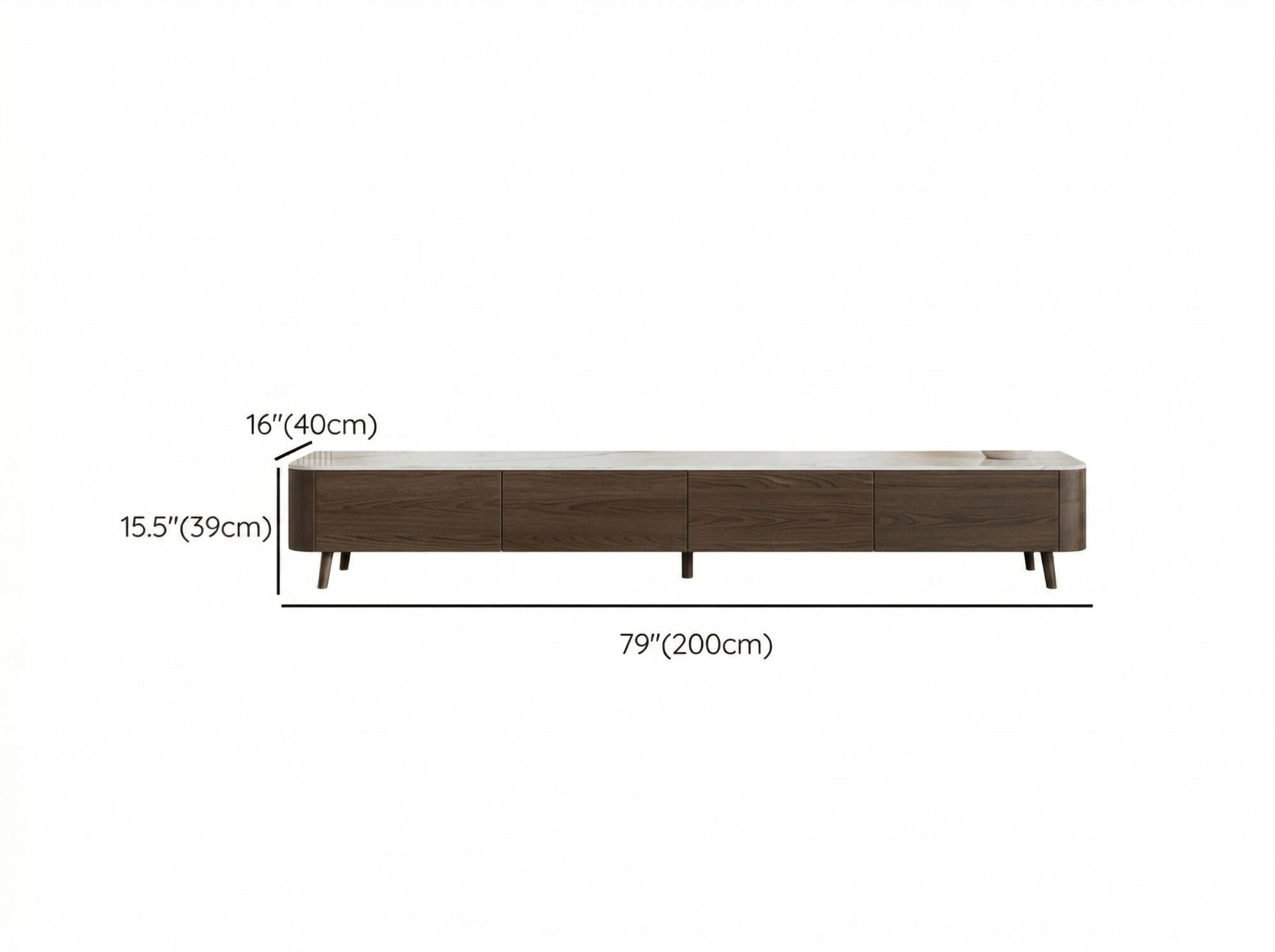 The Asher Stone Top TV Stand
