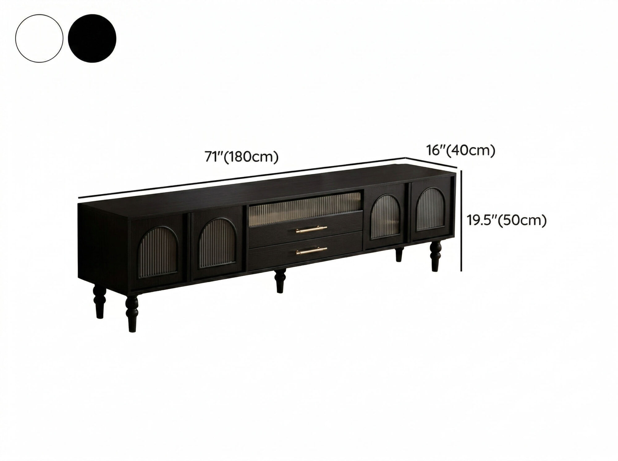 Koda Black TV Stand