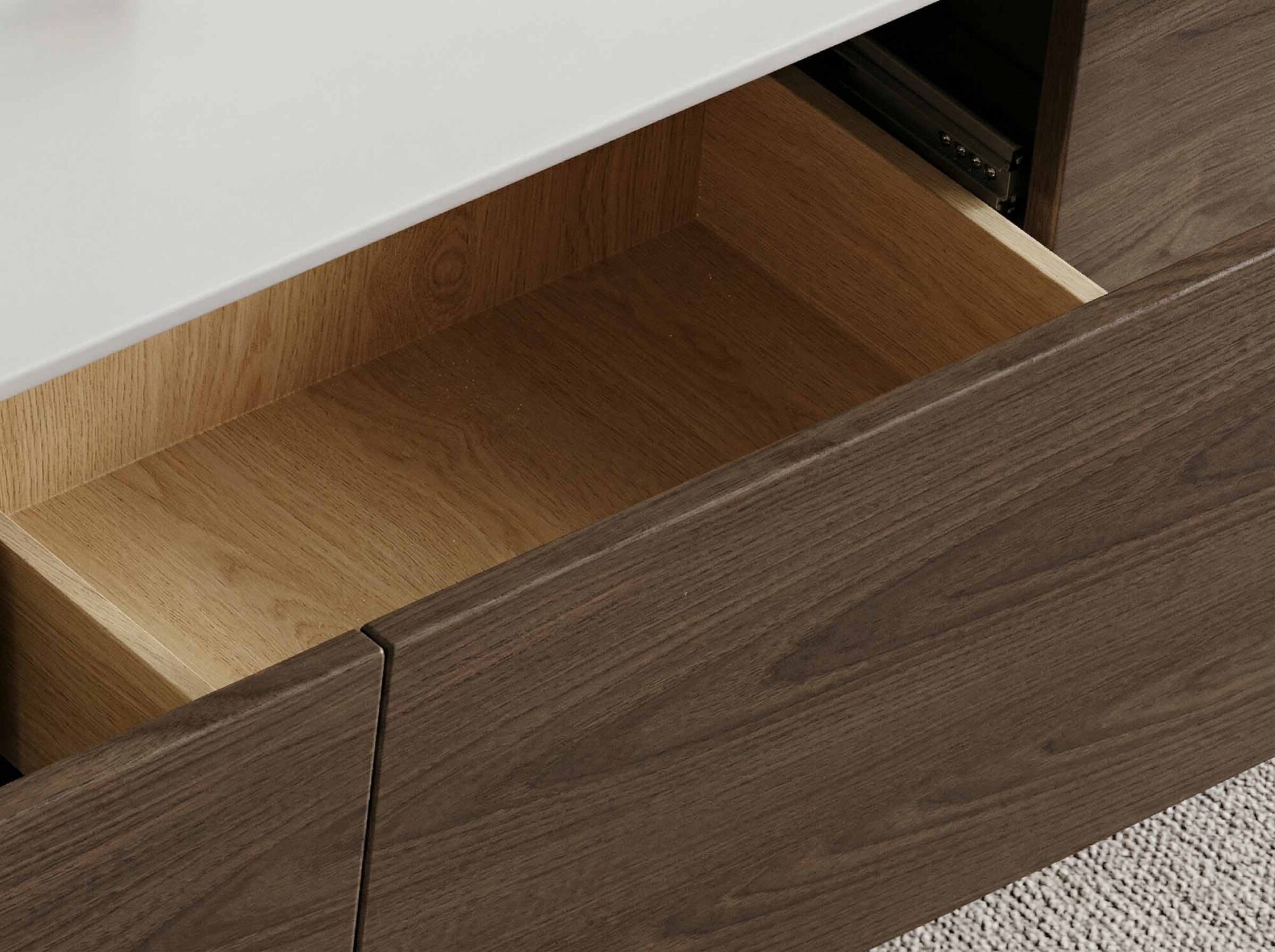 The Asher Stone Top TV Stand