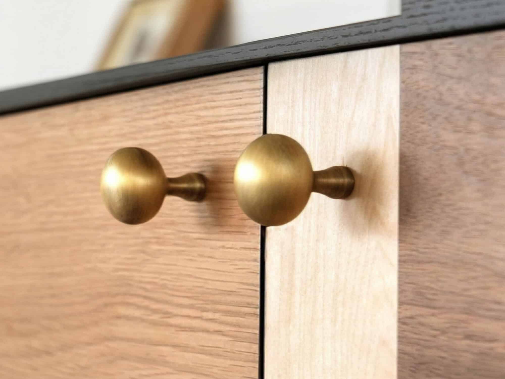 Artistic Geometric Wood Media Console 相册图 #3 resized