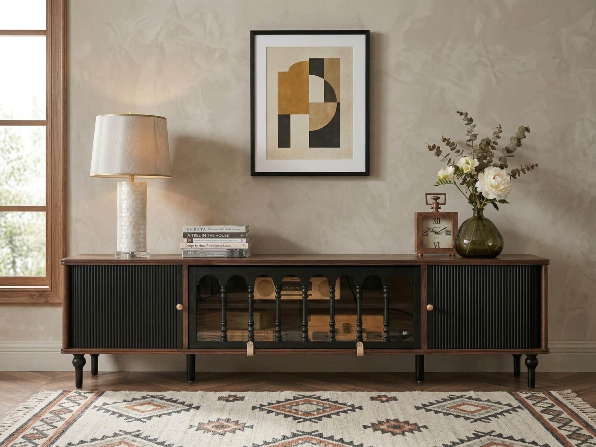 French Vintage TV Stand Storage Cabinet 商品主图 resized