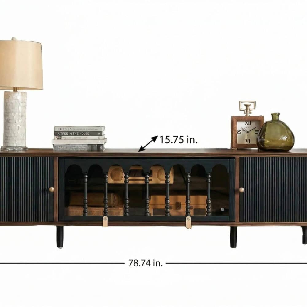 French Vintage TV Stand Storage Cabinet 相册图 #2 resized