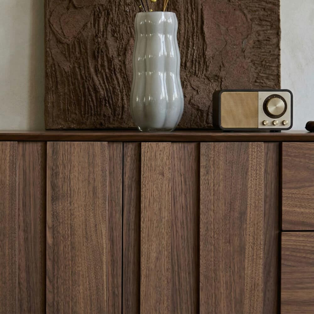 Living Room Brown Wood Drawers Rectangle TV Stand 相册图 #5 resized