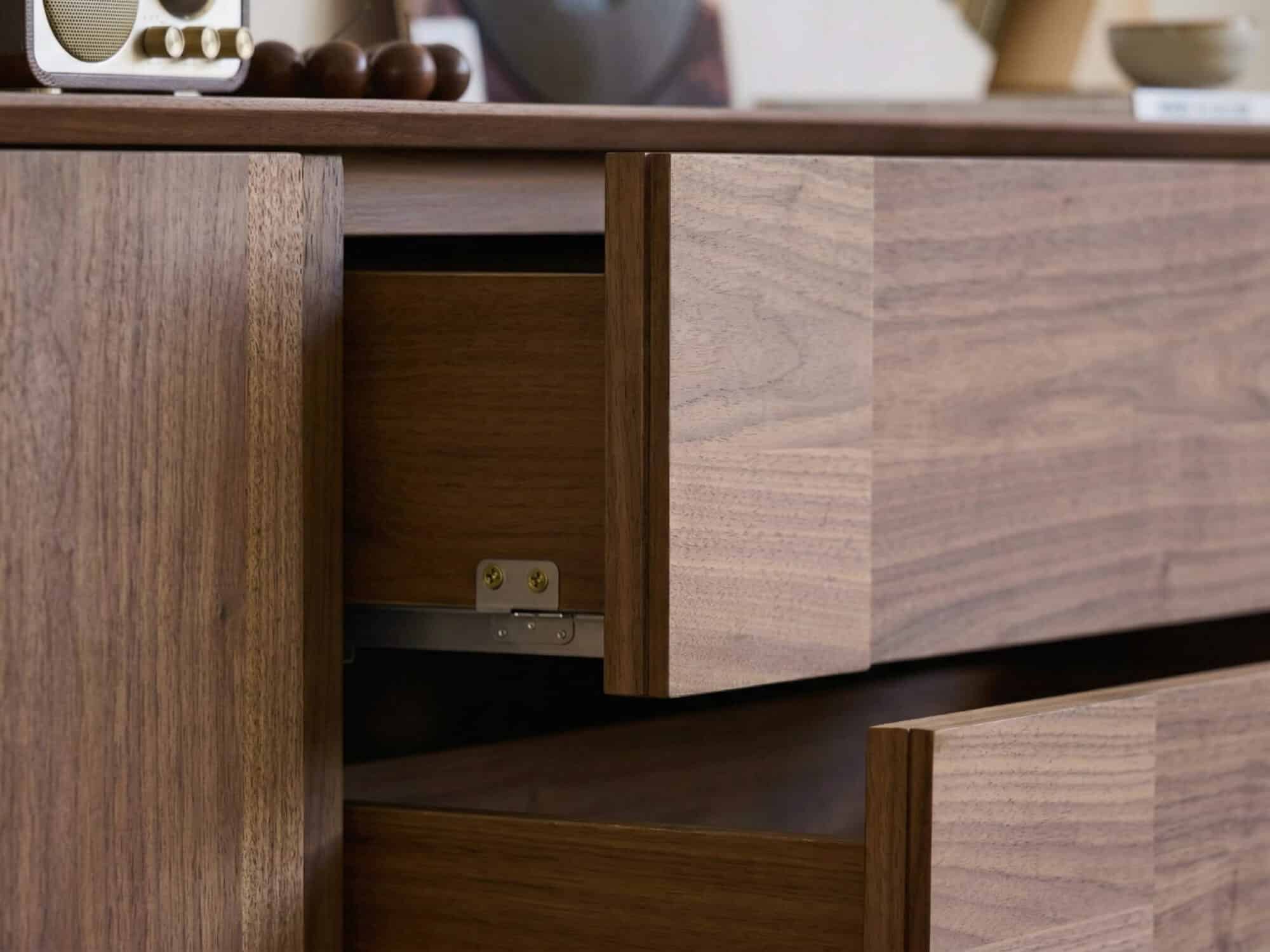 Living Room Brown Wood Drawers Rectangle TV Stand 相册图 #9 resized