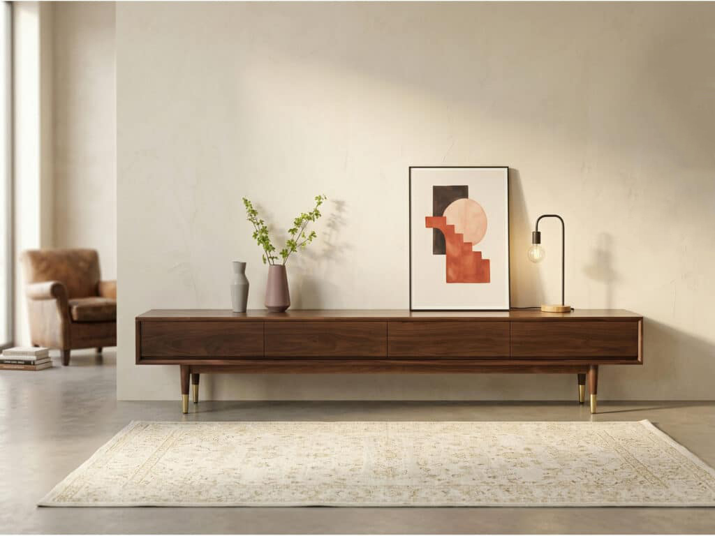 The Koda Solid Walnut Stand
