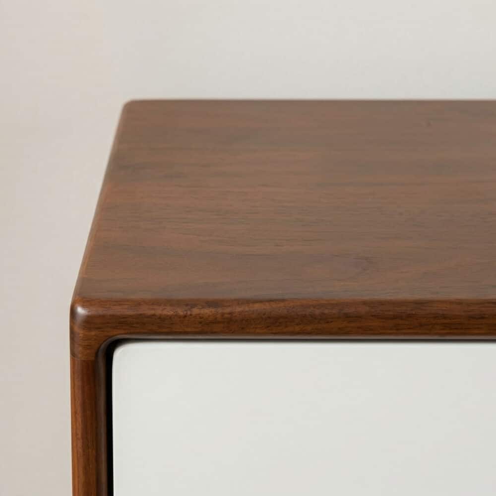 Mid-Century Modern Wood TV Stand with Drawers Storage 相册图 #6 resized