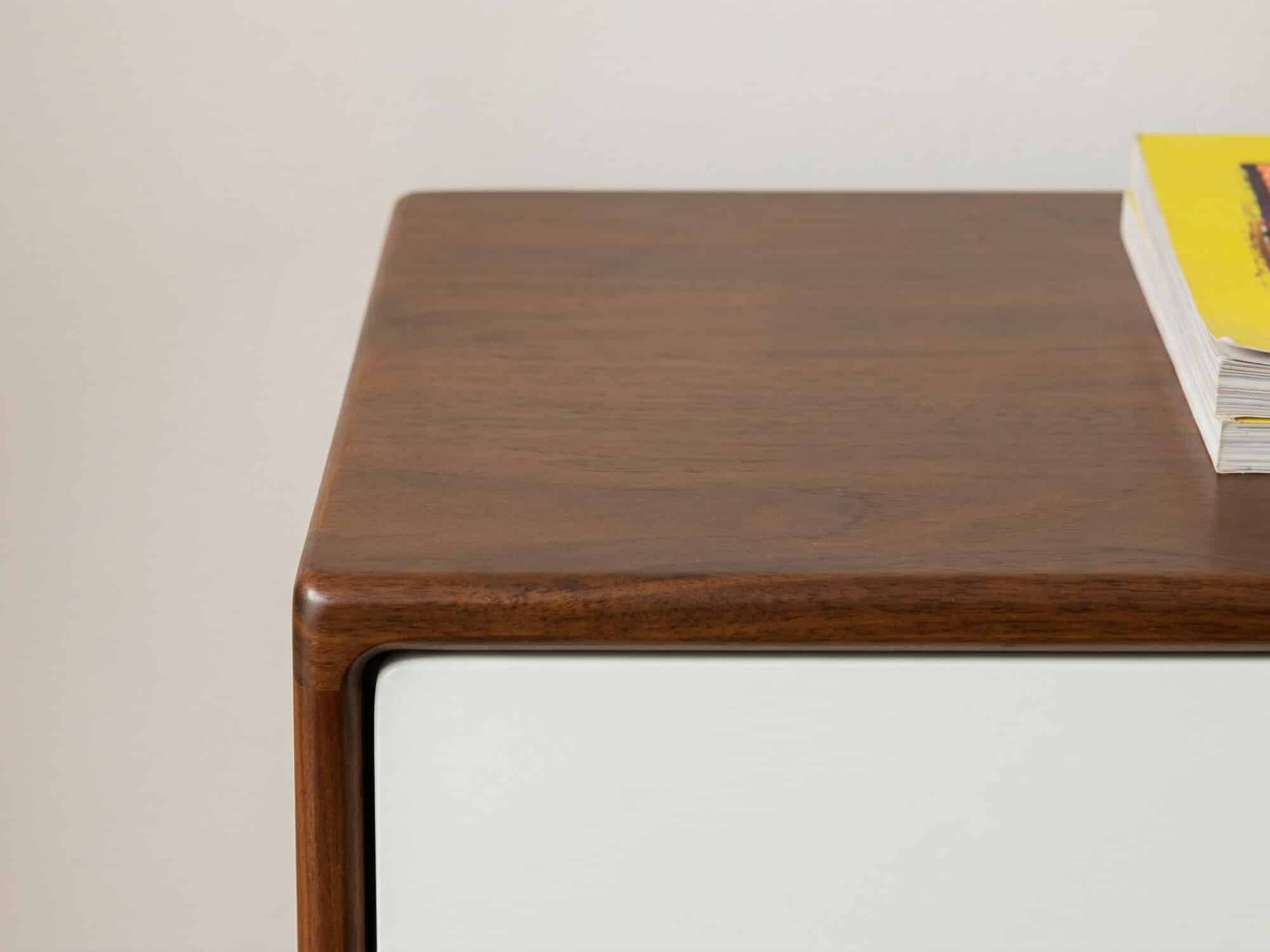 Mid-Century Modern Wood TV Stand with Drawers Storage 相册图 #6 resized