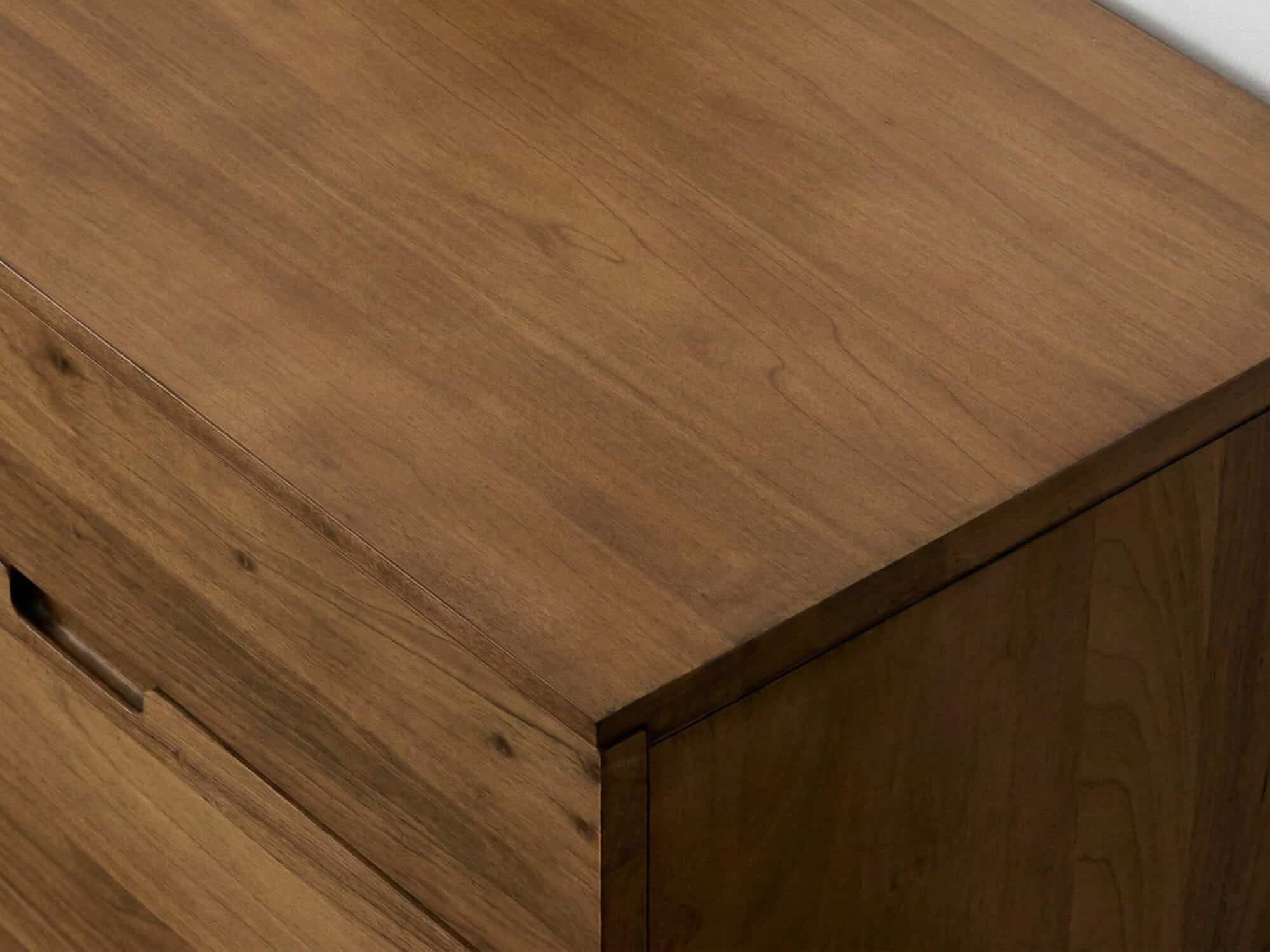 Mid-Century Walnut Wood TV Stand with Storage 相册图 #7 resized