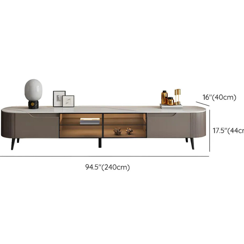 Modern Grey Stone Drawers Shelves Long Length Tv Stand 14 42b91ba2 70e0 4abc 81f5 7fc4fe679ded
