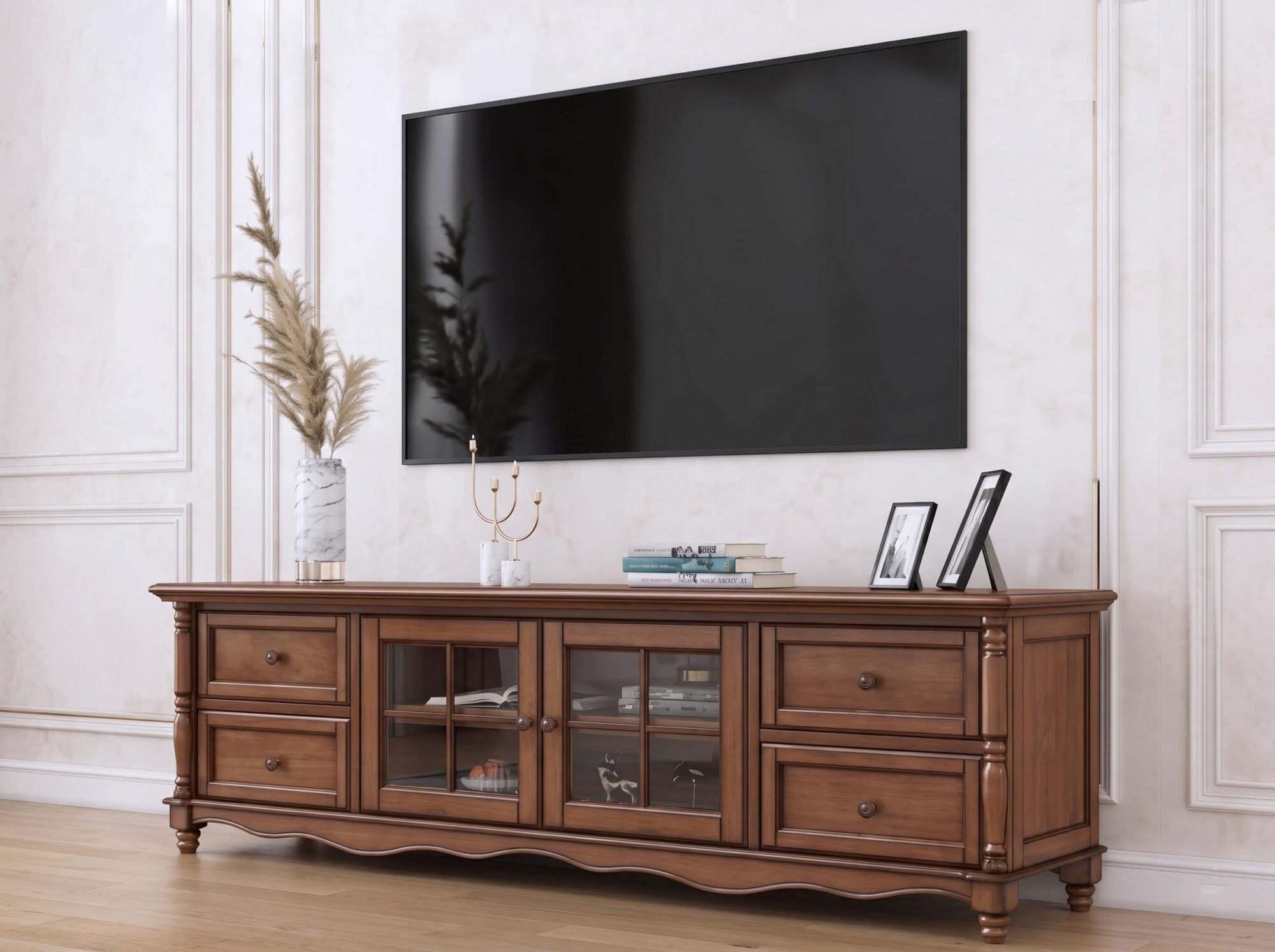 moybicmoybicmoyb The Asher Grooved Wood Stand