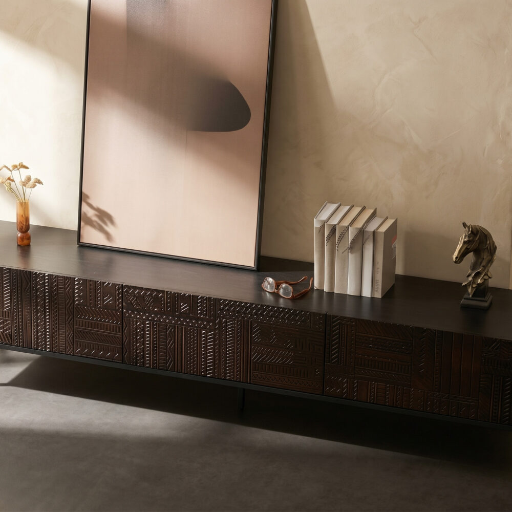 The Asher Black Wood Console 相册图 #3 scene