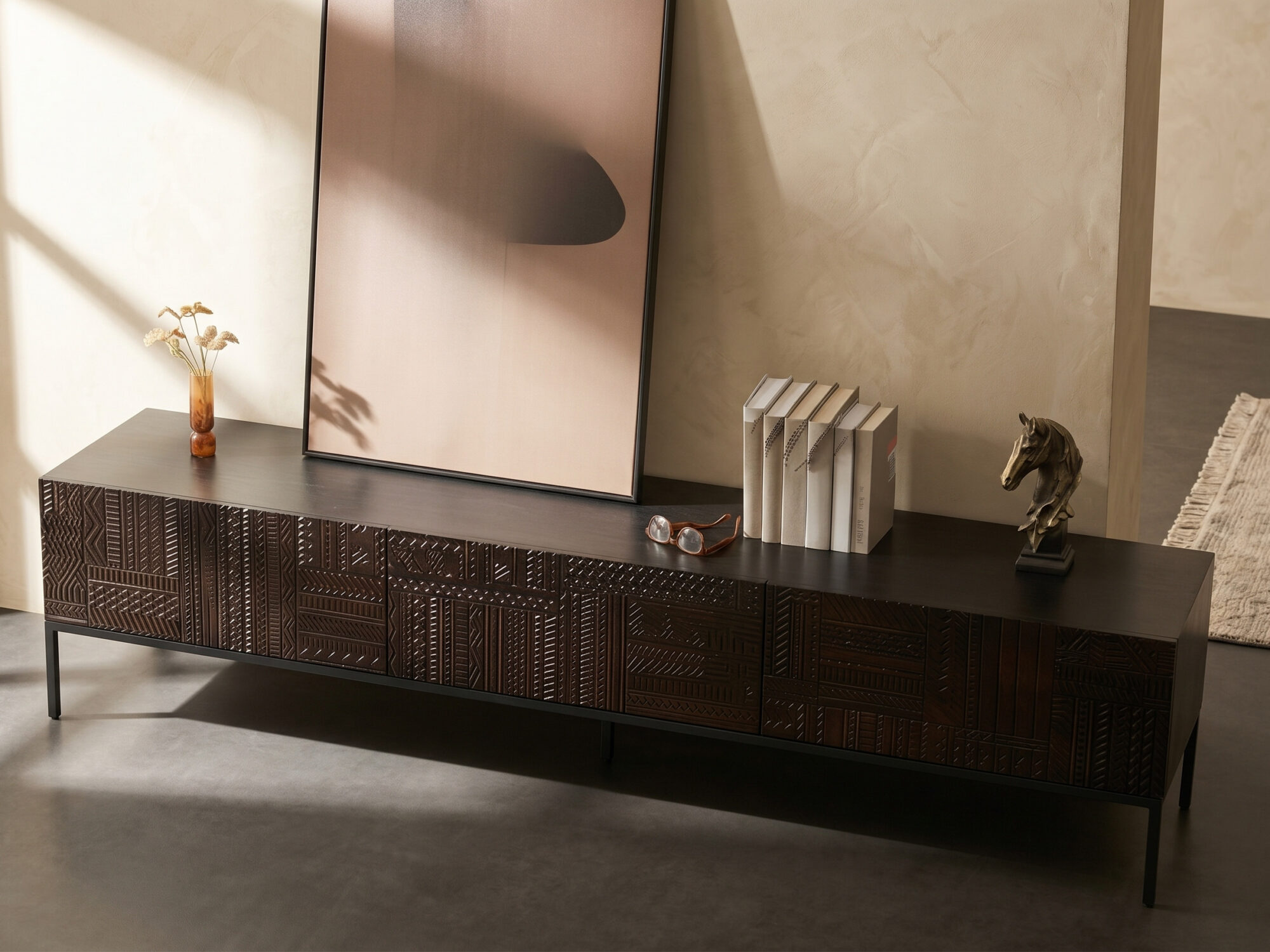The Asher Black Wood Console 相册图 #3 scene