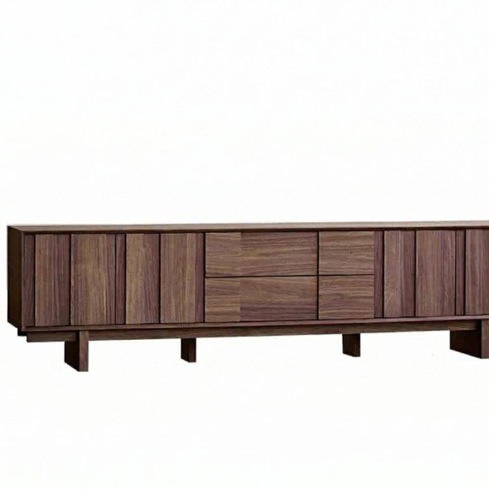 The Asher Brown Wood TV Stand 相册图 #1 resized