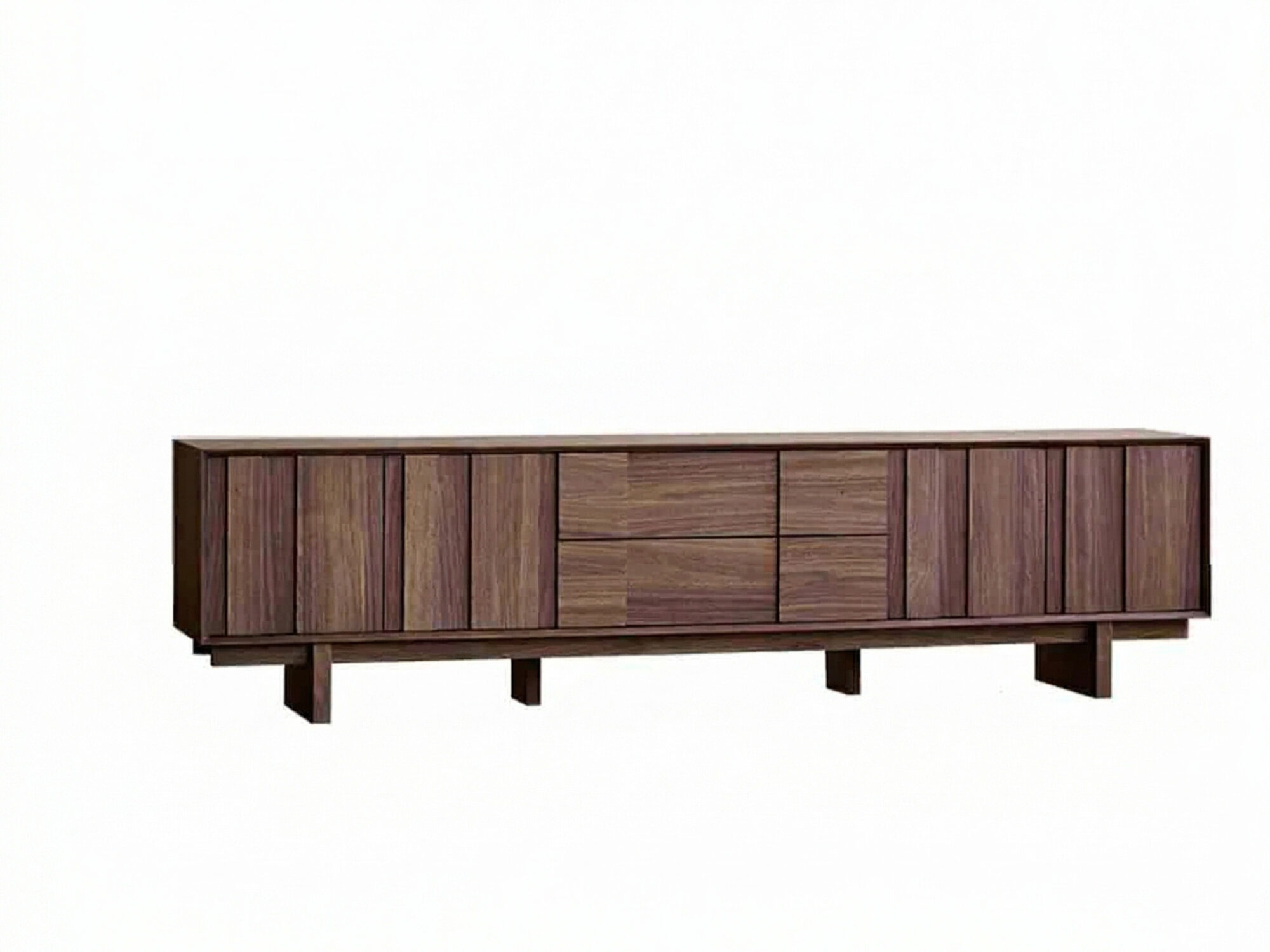 The Asher Brown Wood TV Stand 相册图 #1 resized