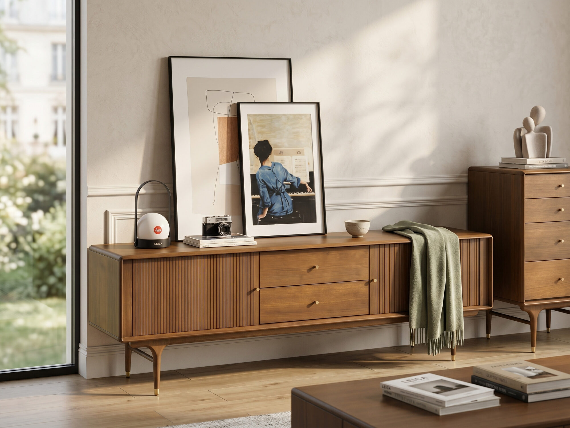 The Asher Solid Wood TV Stand - scene - 相册图 #4 The Asher Solid Wood TV Stand 相册图 #4 scene