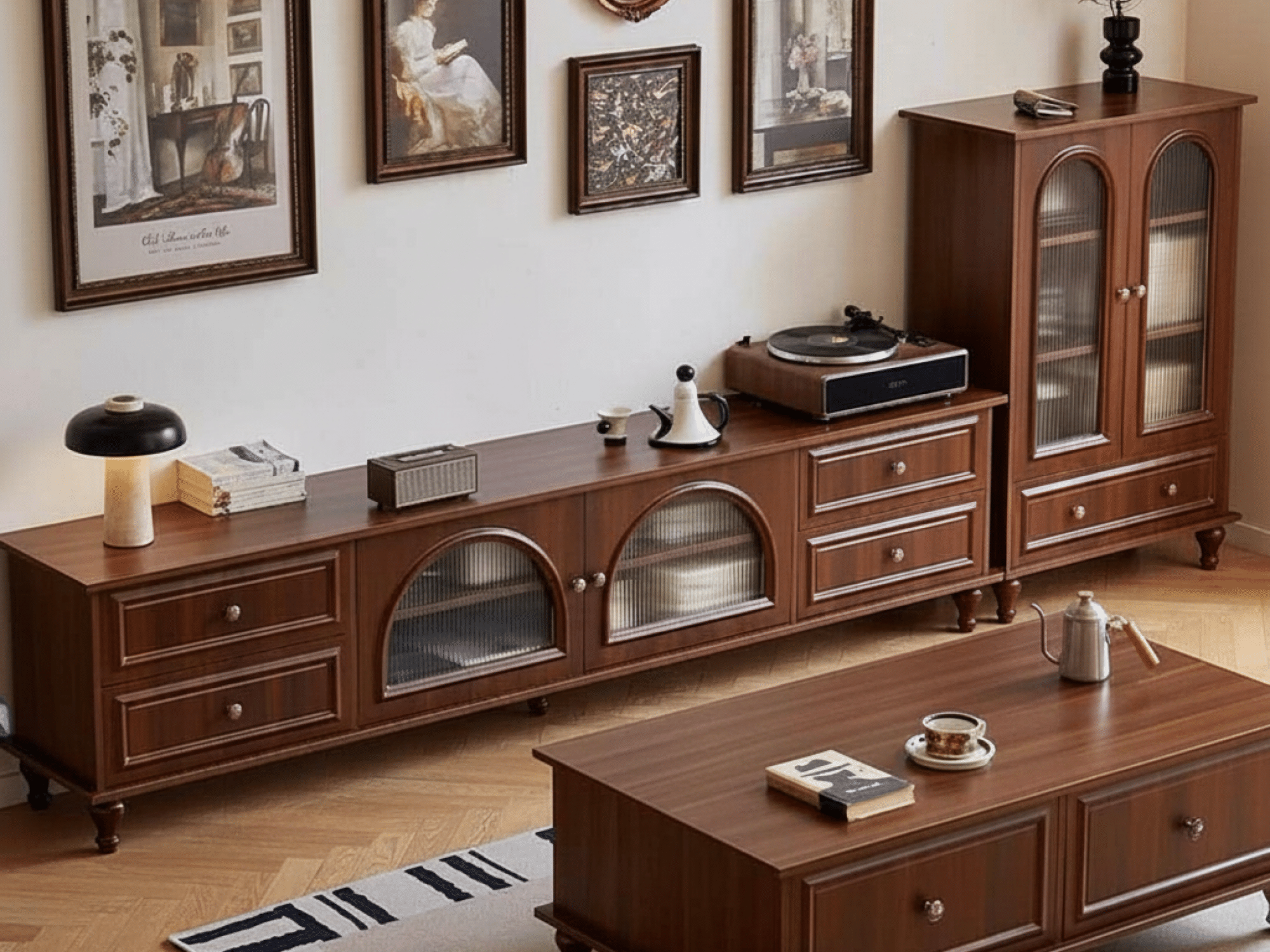 The Asher Walnut Media Console 相册图 #1 resized