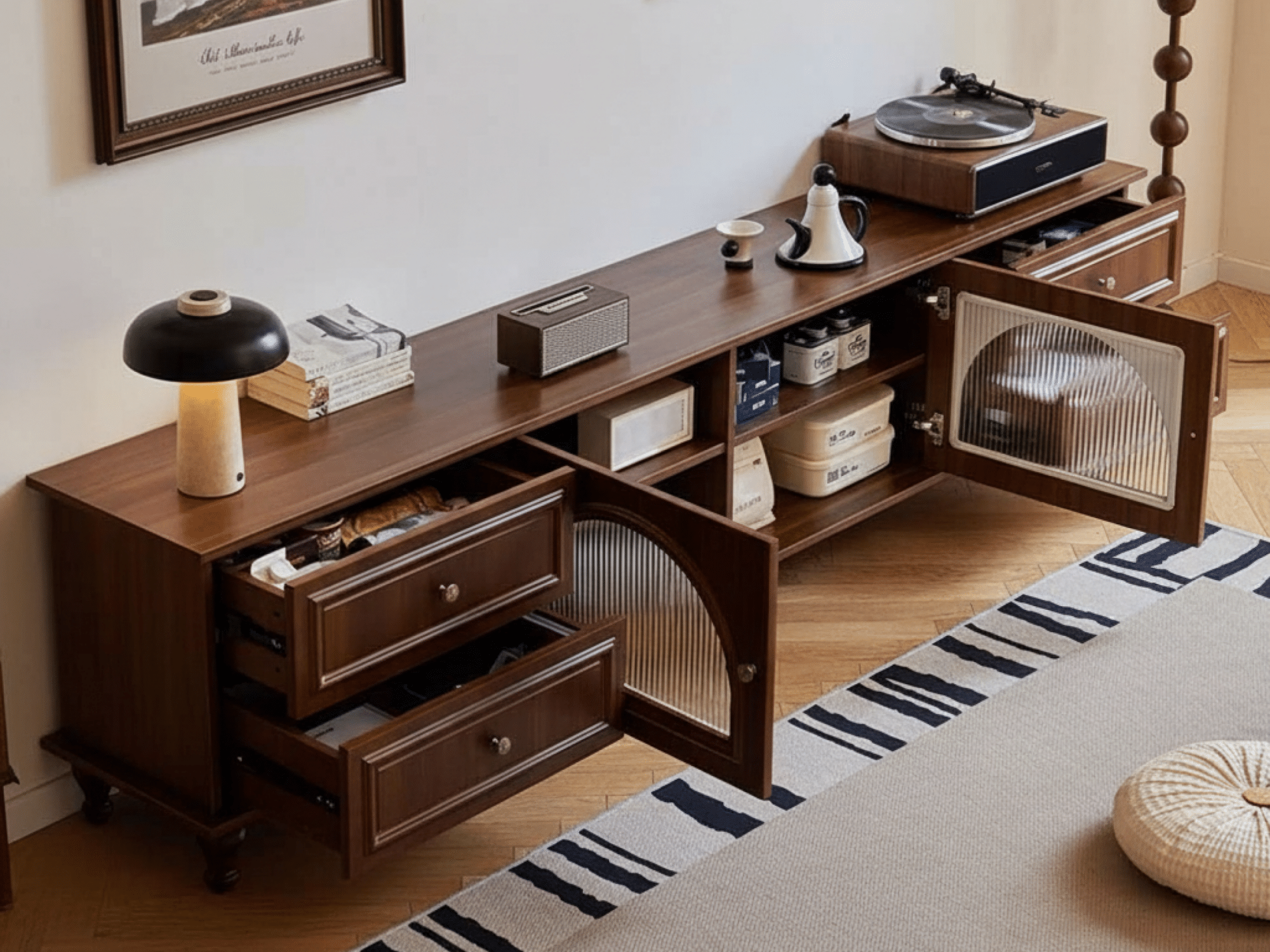 The Asher Walnut Media Console 相册图 #3 resized