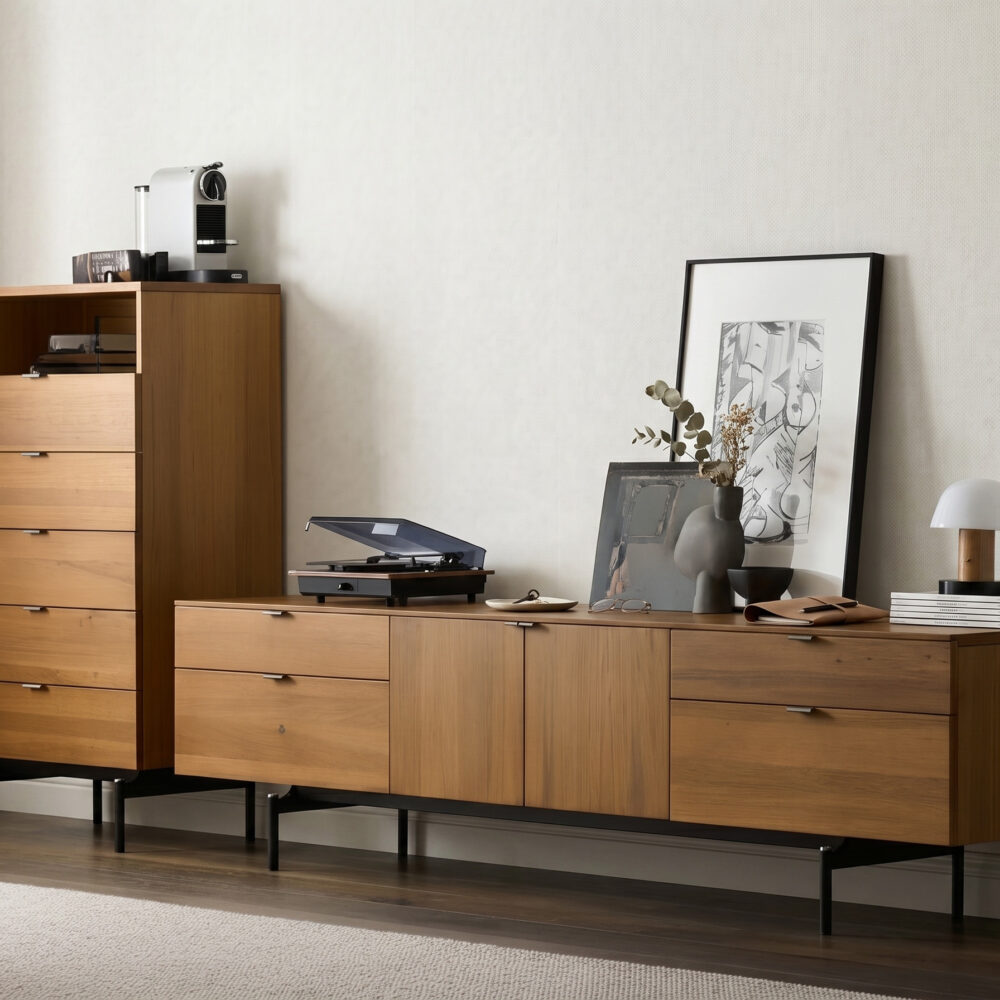 The Asher Walnut TV Stand 相册图 #2 scene