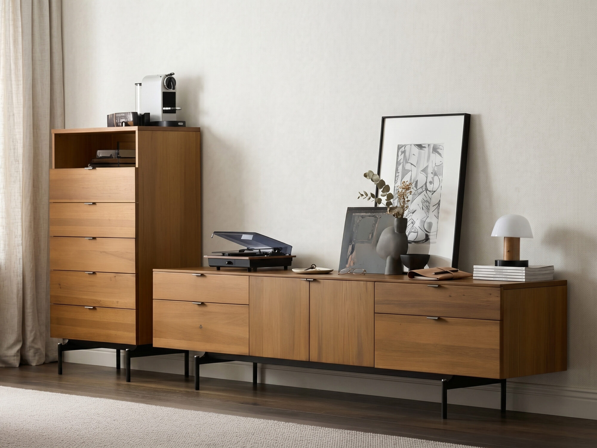 The Asher Walnut TV Stand 相册图 #2 scene