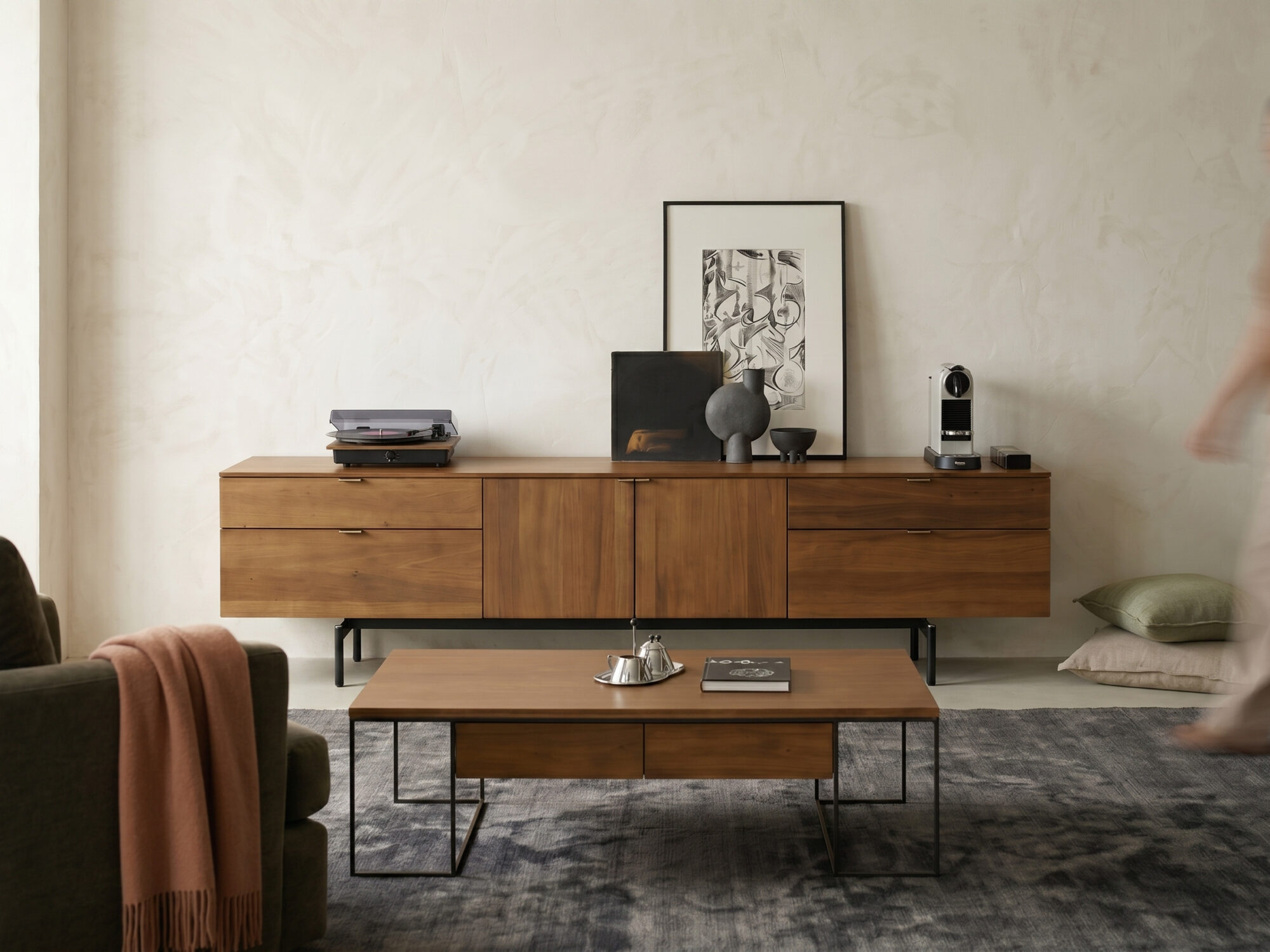 The Asher Walnut TV Stand 相册图 #3 scene