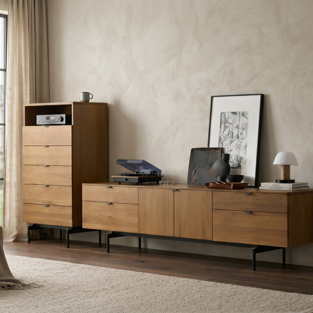 The Asher Walnut TV Stand 相册图 #5 scene