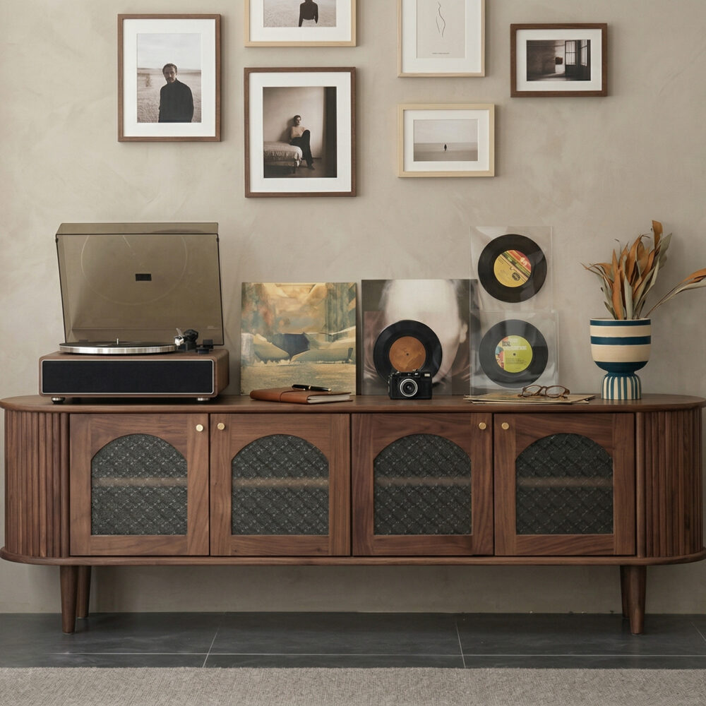 The Koda Solid Walnut TV Stand 相册图 #2 scene