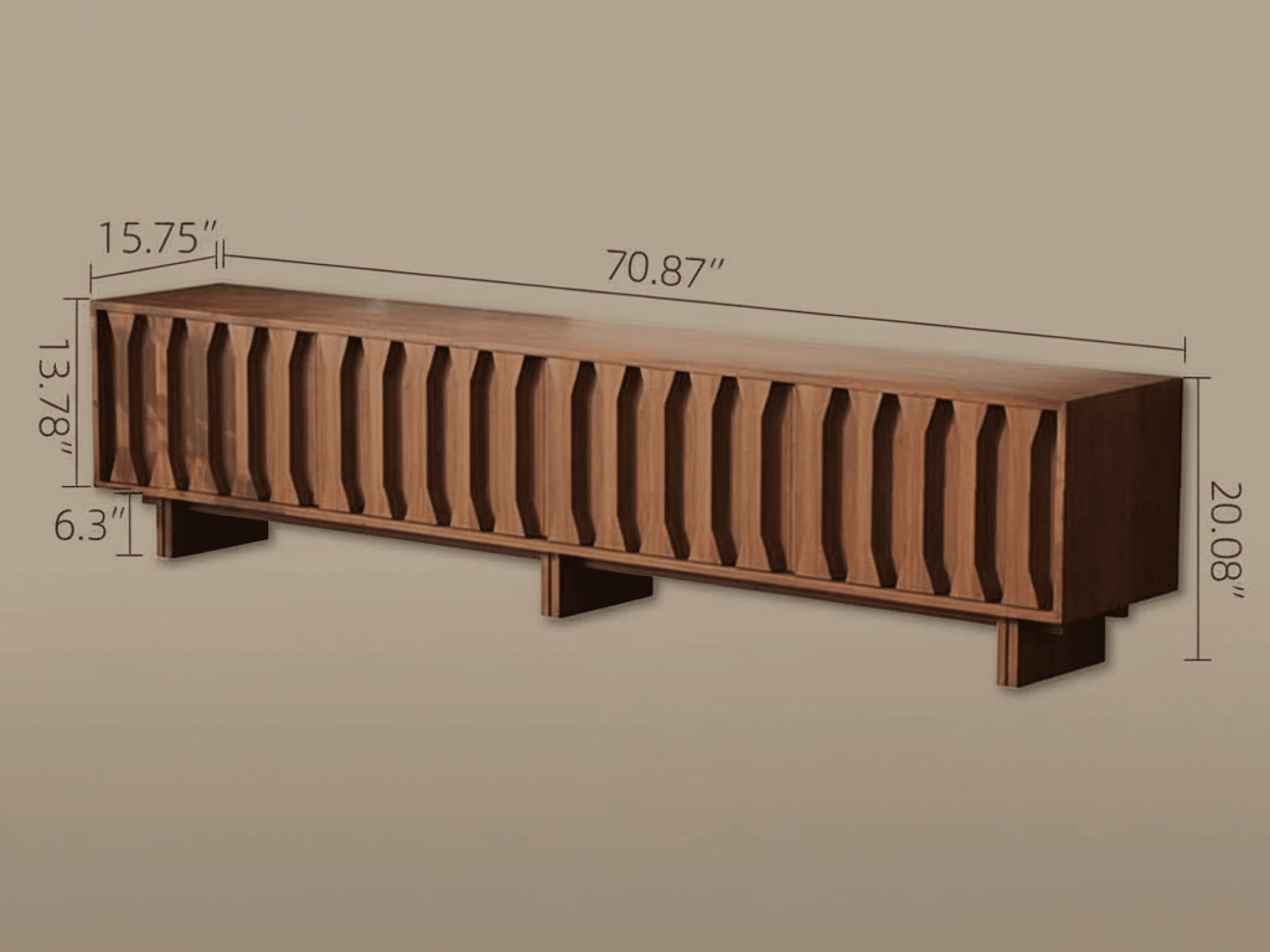 The Koda Solid Wood TV Stand 相册图 #5 resized