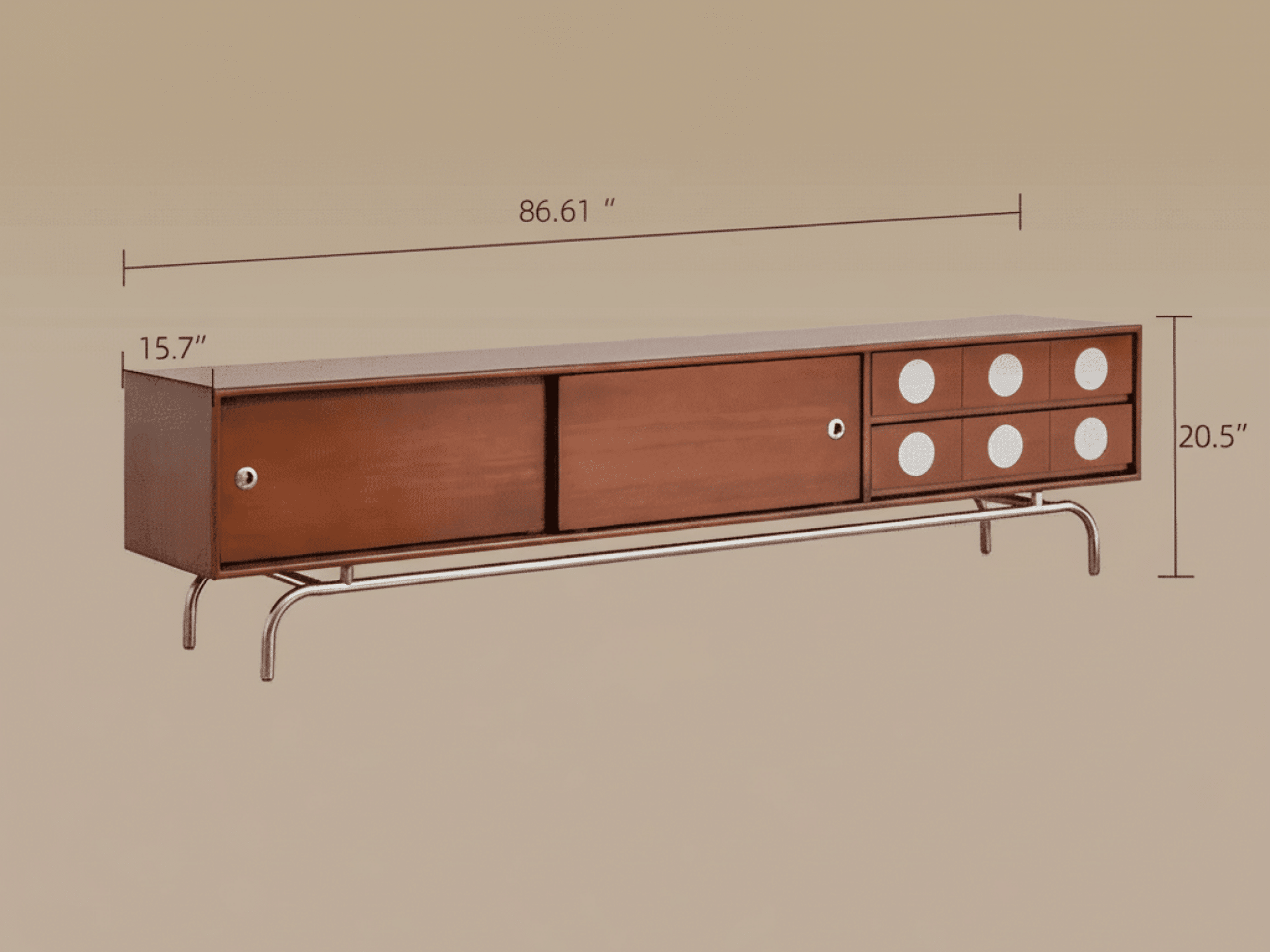 The Koda Walnut Media Console 相册图 #13 resized