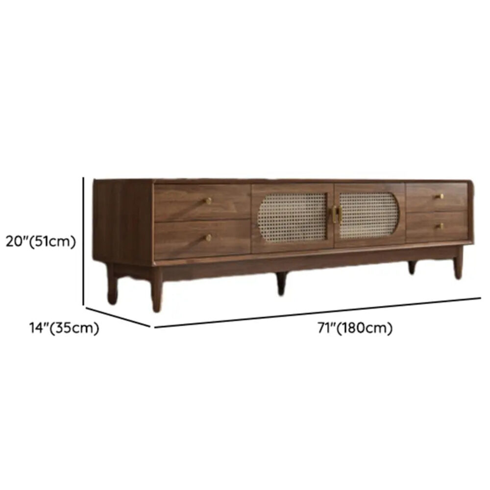 The Asher Rubberwood TV Cabinet