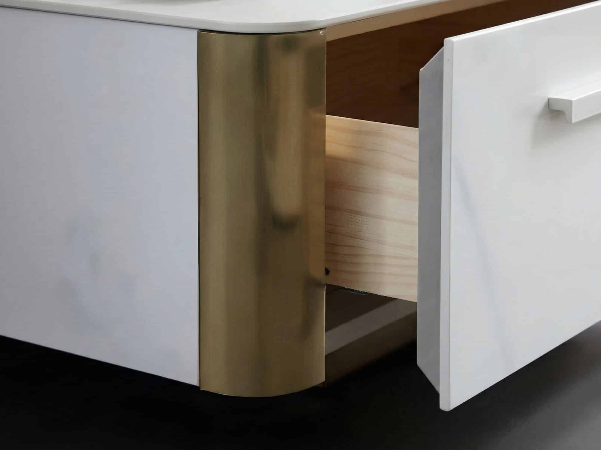 White Stone Rectangular Enclosed Storage TV Stand 相册图 #5 resized