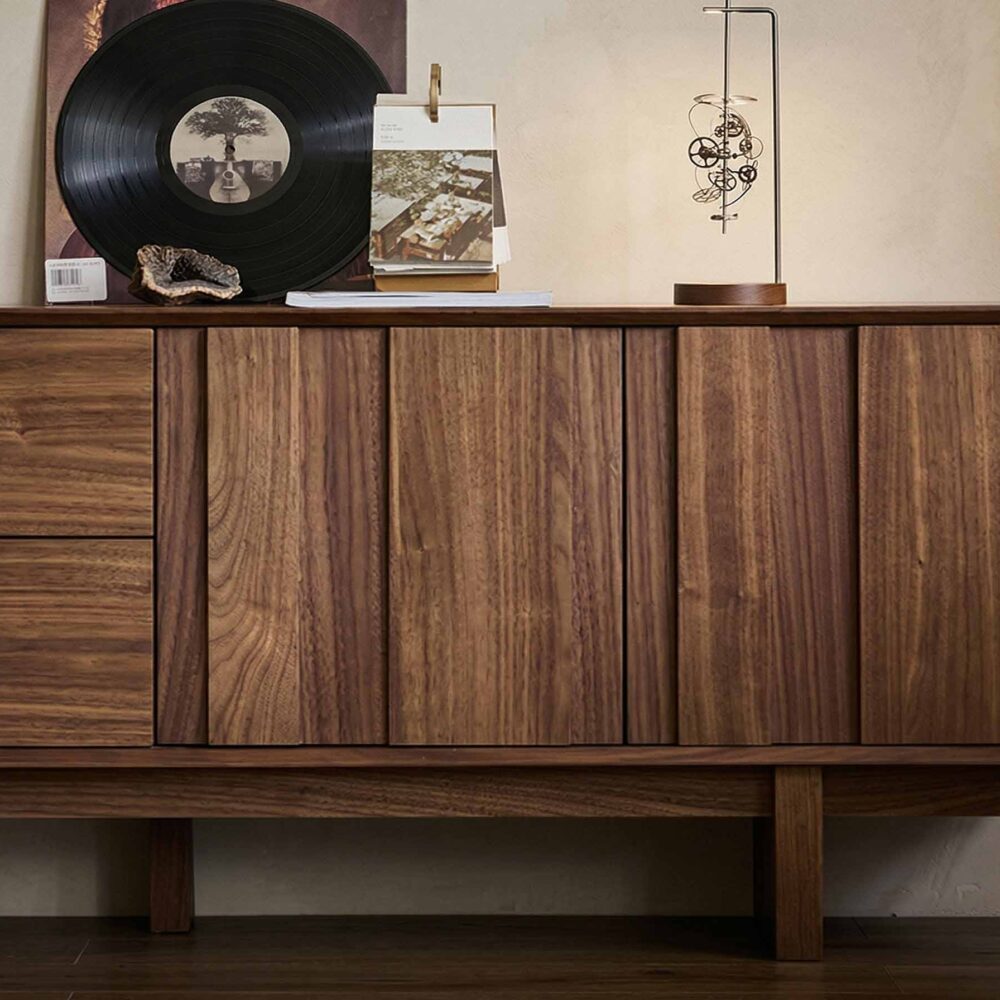 The Asher Brown Wood TV Stand