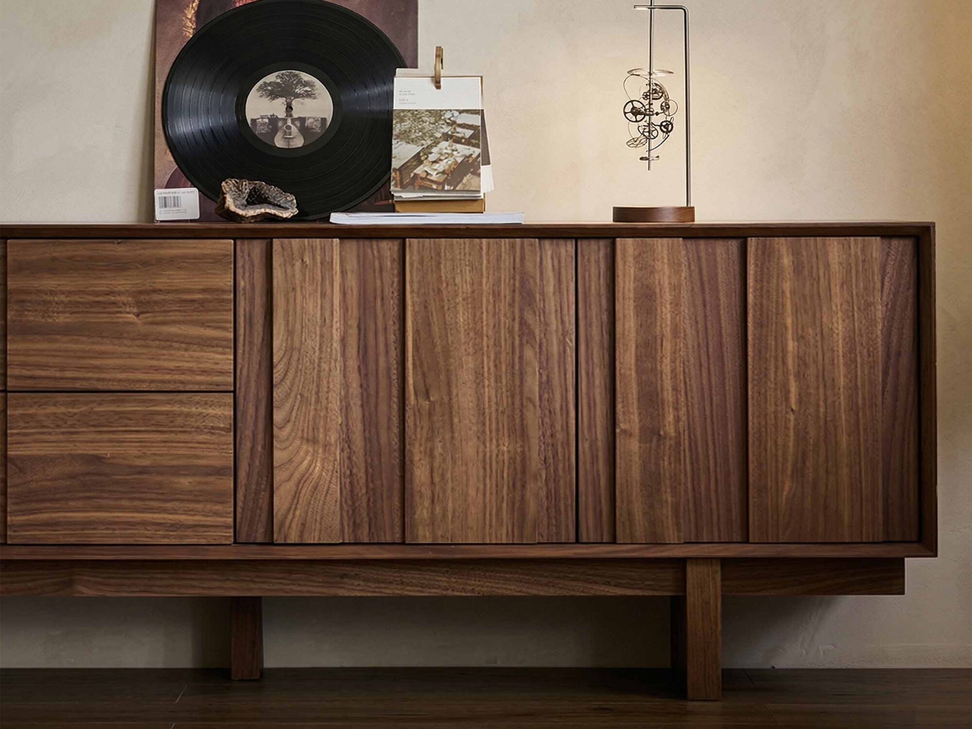 The Asher Brown Wood TV Stand