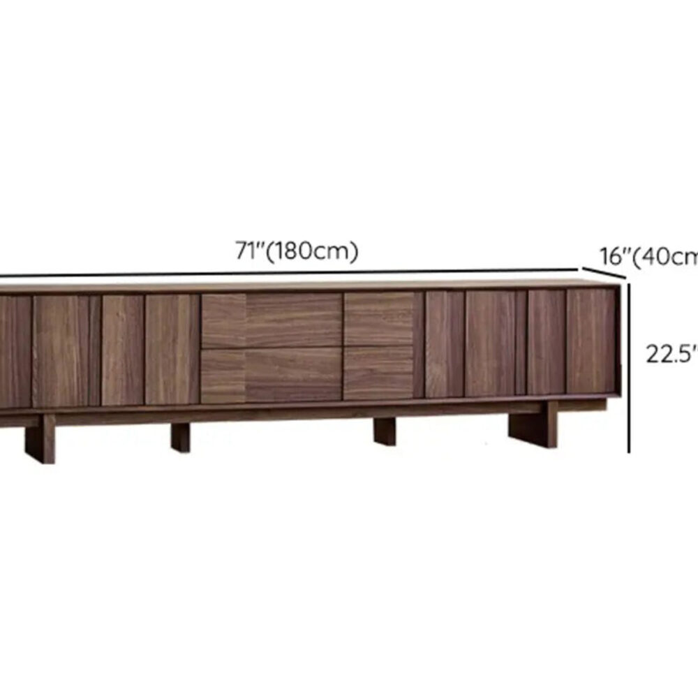 The Asher Brown Wood TV Stand
