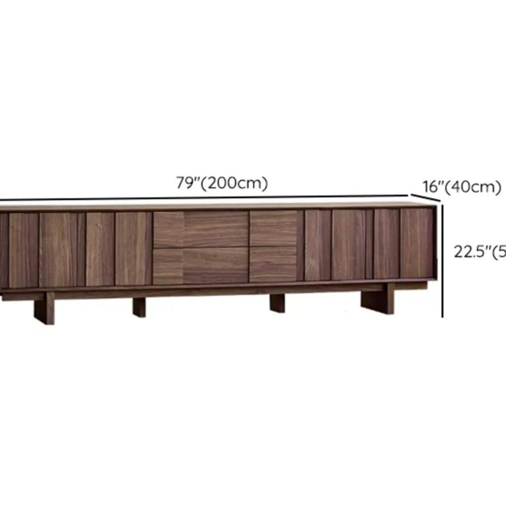 The Asher Brown Wood TV Stand