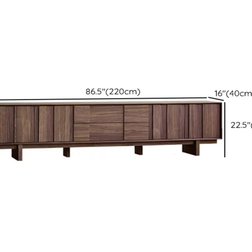 The Asher Brown Wood TV Stand